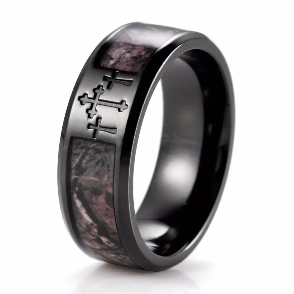 15 Collection of Mens Camouflage Wedding Bands
