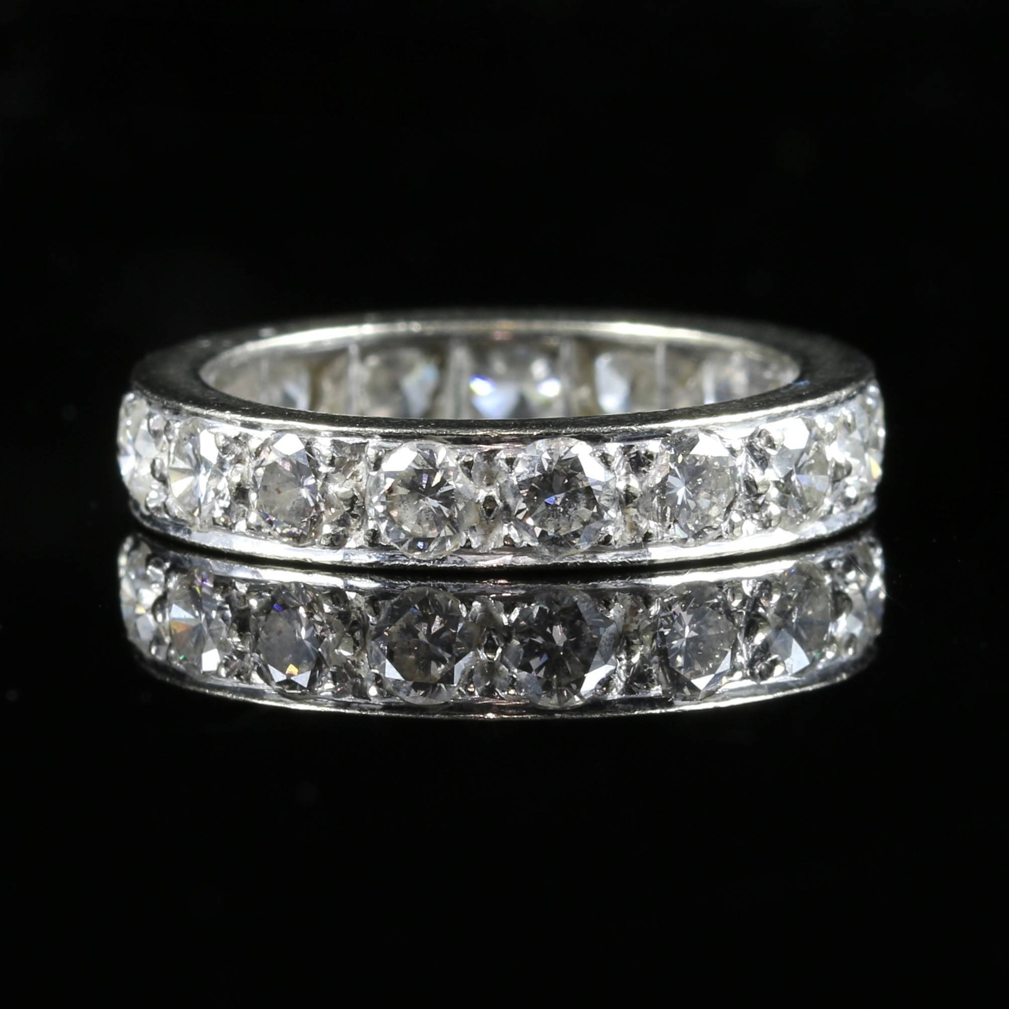 15 Photos Wedding Rings with Diamonds All the Way Around