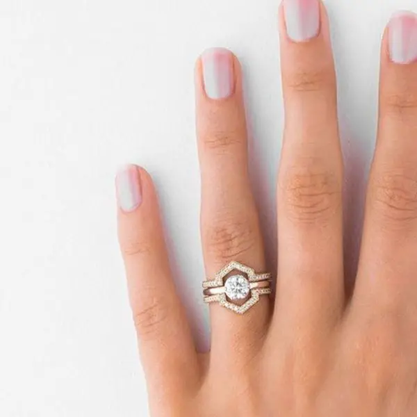 15 Unique Fitted Engagement Ring and Wedding Band Combos That Just ...