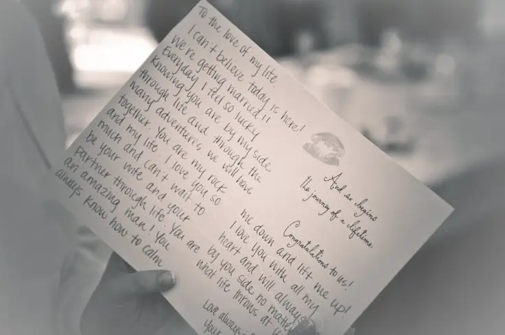 17 Best images about Letter To Groom On Wedding Day