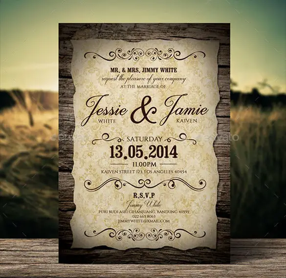 19+ Second Marriage Wedding Invitation Templates  Free Sample, Example ...