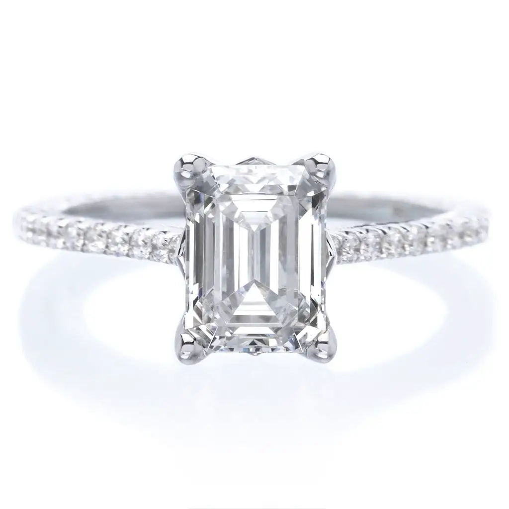 21 Of the Best Ideas for Emerald Cut Wedding Rings
