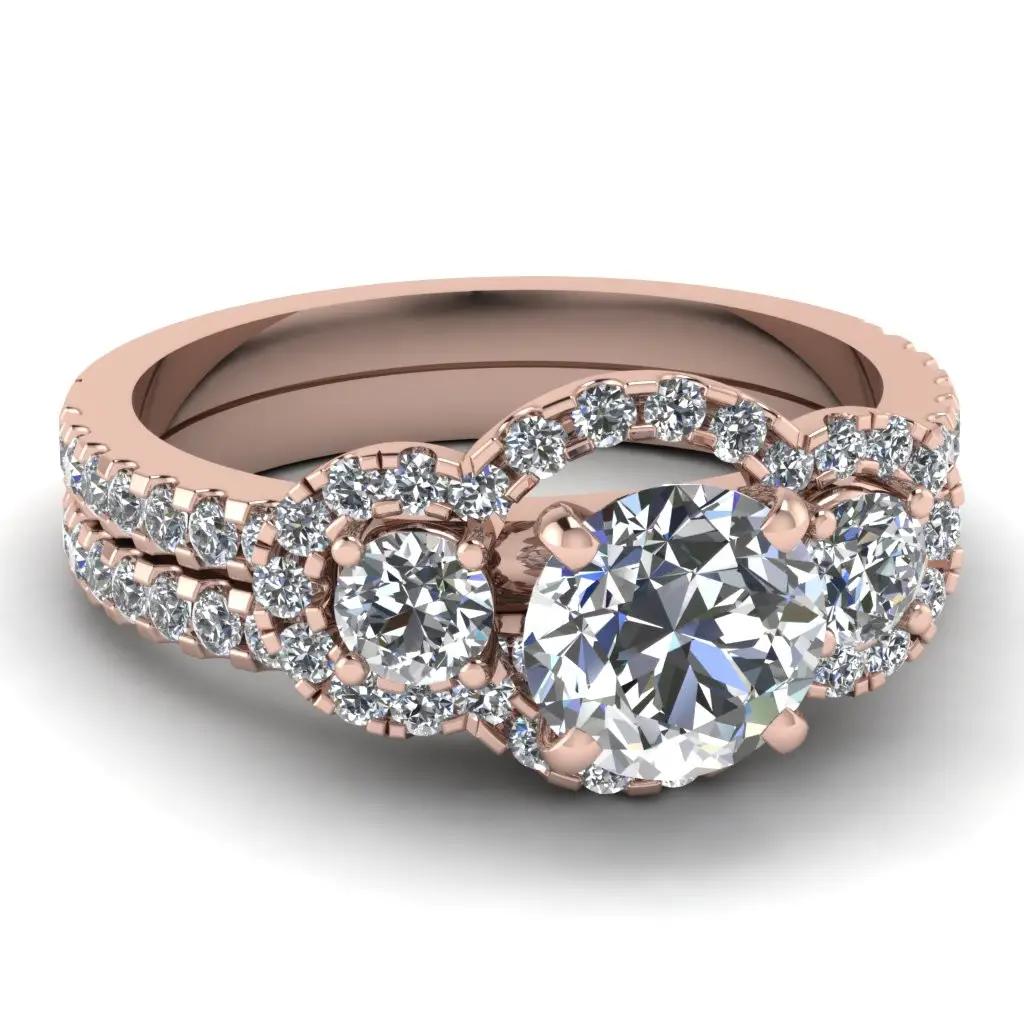 25 Of the Best Ideas for Rose Gold Wedding Ring Sets