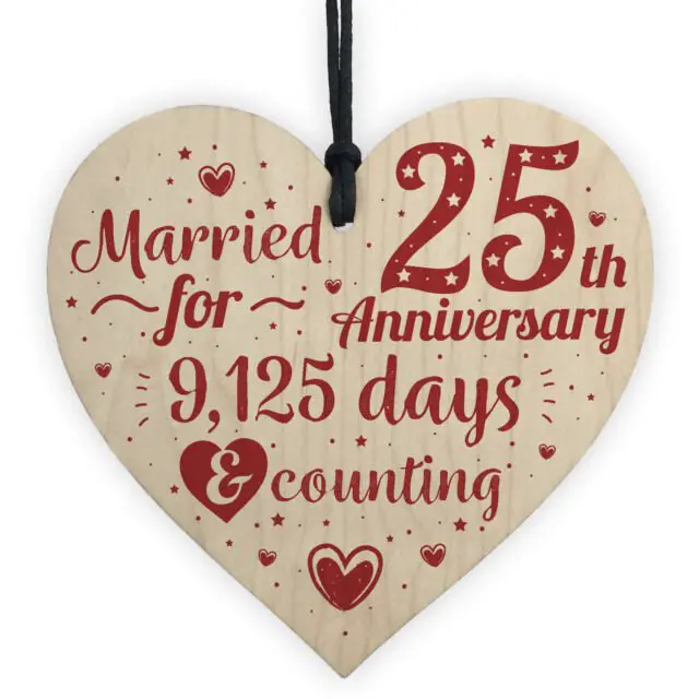 25th Wedding Anniversary Gifts Silver Twenty Five Years ...