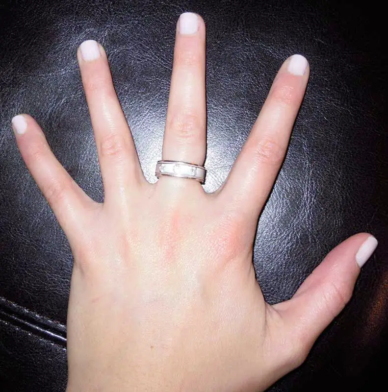 3 Diamonds Wedding Rings Finger for Men