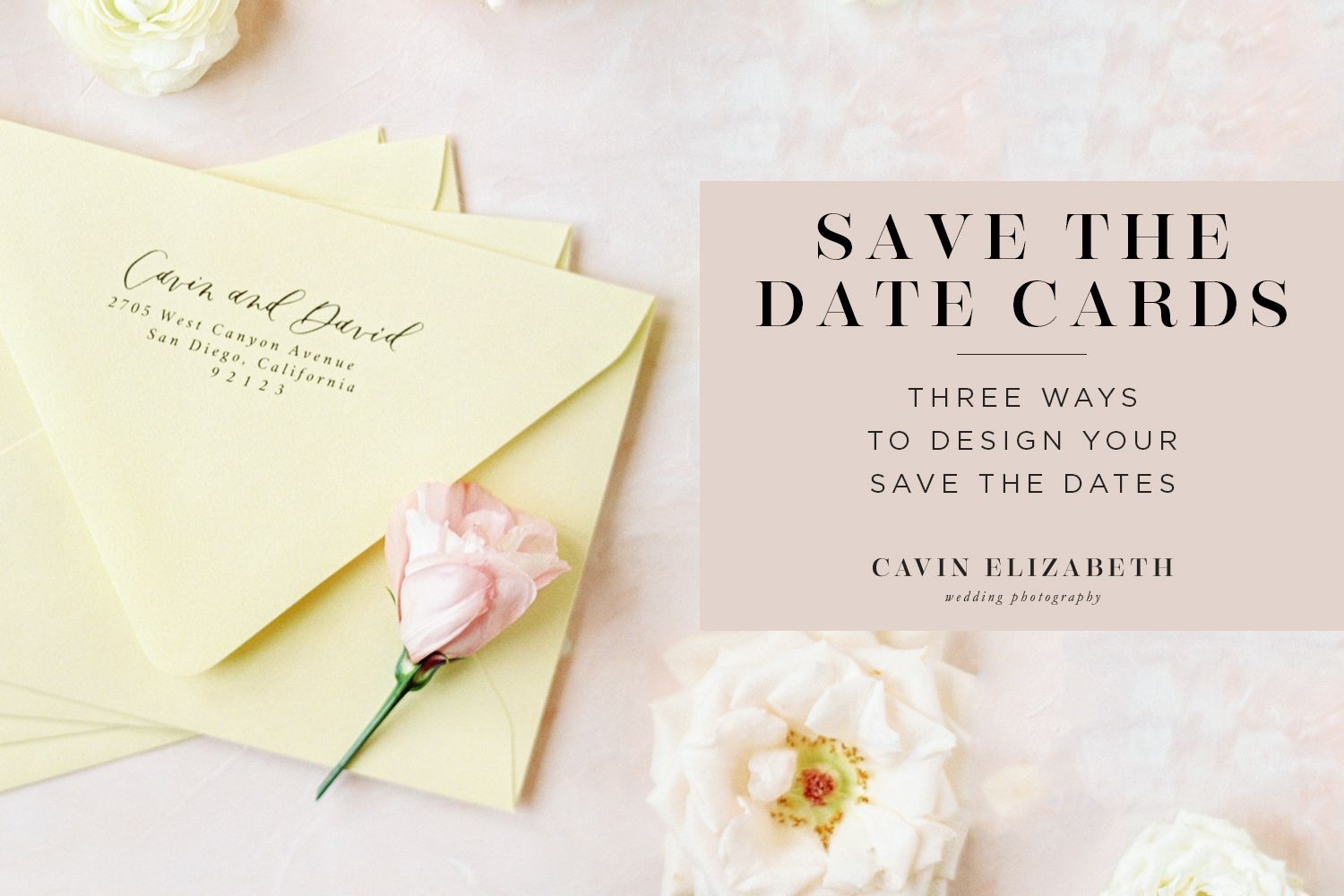 3 Save the Date Card Ideas