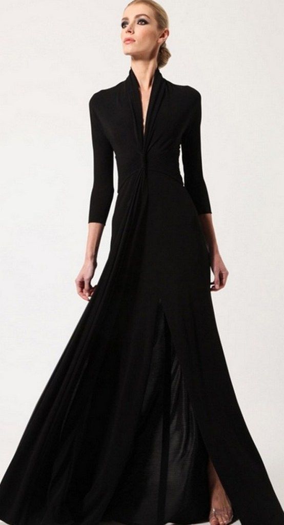 30 Black Long Sleeve Wedding Dresses ideas 24