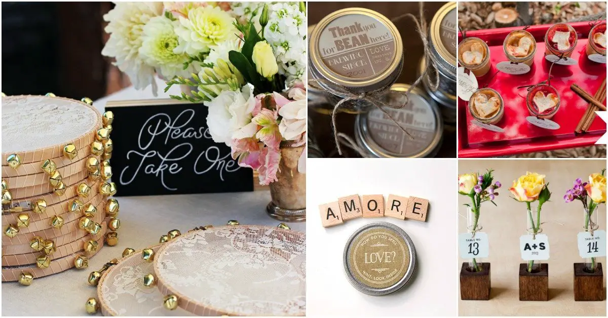 40 Frugal DIY Wedding Favors Your Guests Will Actually ...