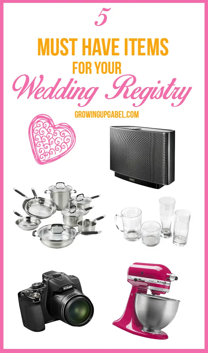 5 Must Have Items for A Wedding Registry