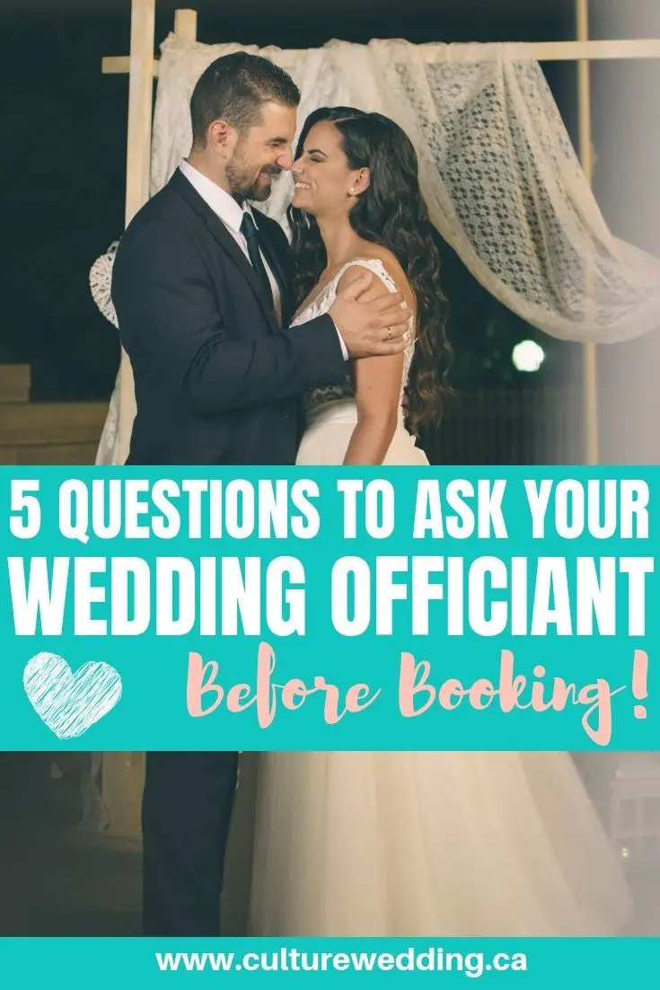 5 Questions to Ask Your Wedding Officiant Before Booking ...