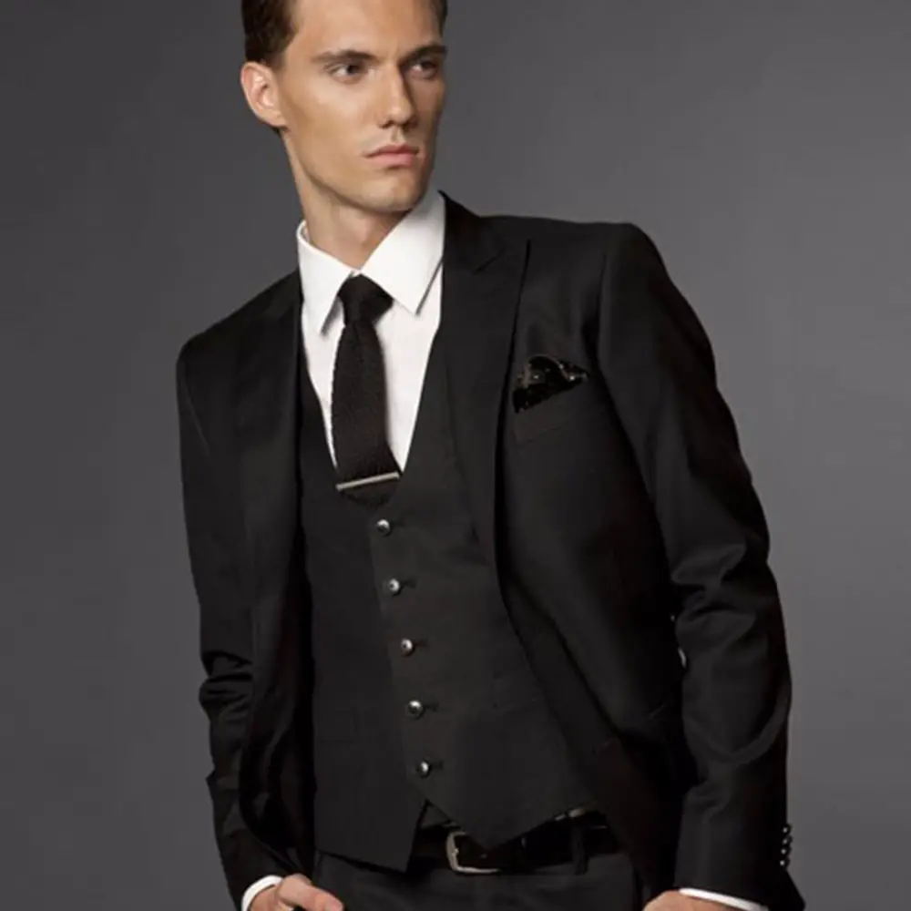 Aliexpress.com : Buy Black Wedding Suits For Men, Black Groom Suit ...