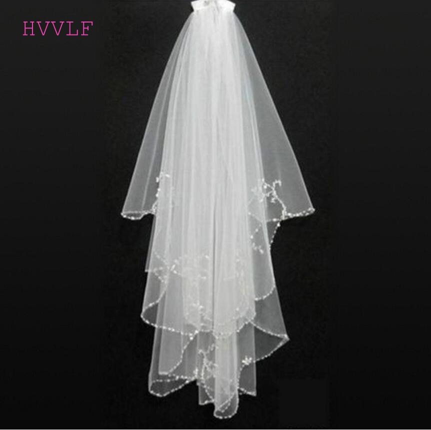 Aliexpress.com : Buy Cheap Wedding Veil With Beaded Pearls ...