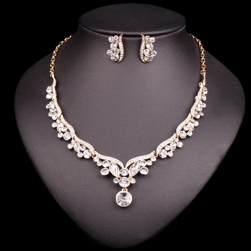 Aliexpress.com : Buy Fashion Silver Plated Bridal Jewelry Set for ...