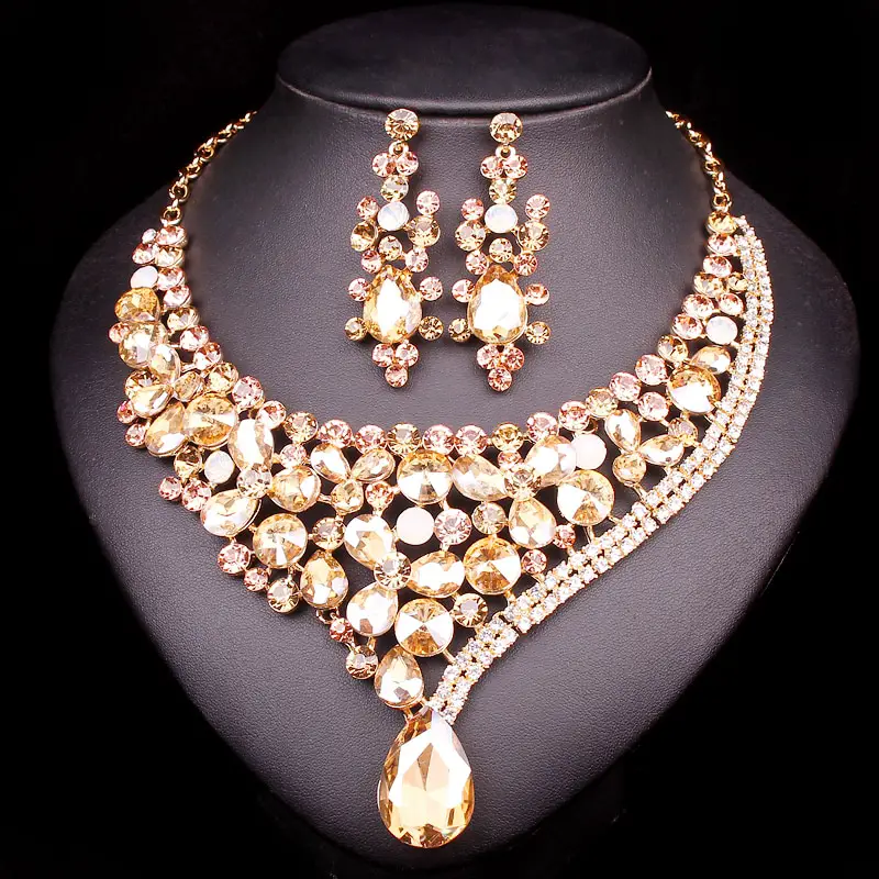 Aliexpress.com : Buy Gorgeous Crystal Bridal Jewelry Sets Wedding ...