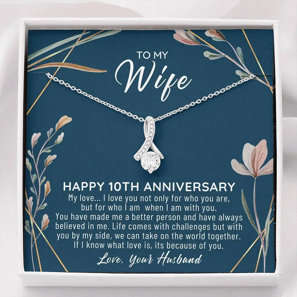 Amazon.com: 10th Anniversary Ideas Gift For Wife With Personalized 10 ...