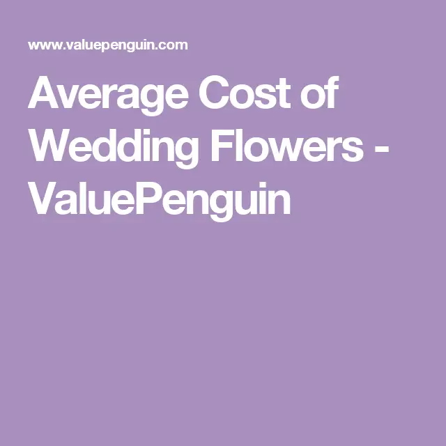 Average Cost of Wedding Flowers