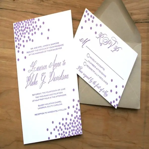 awesome 9 staples wedding invitation