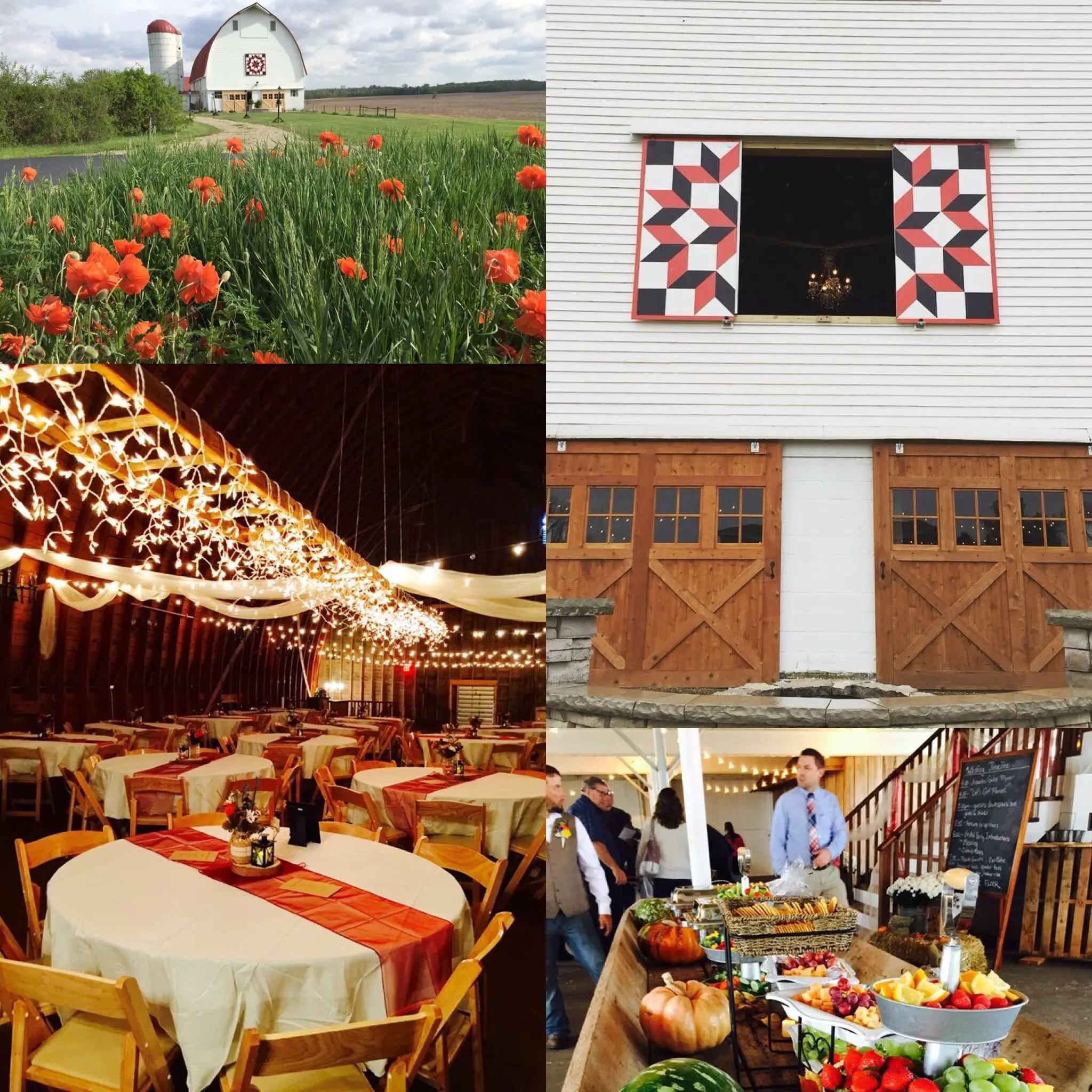 Beautiful quilt barn country venue wedding! Wren Farm in Ohio. wedding ...