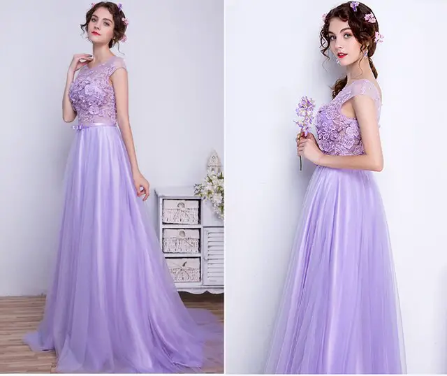Best Selling Purple Wedding Dresses Long High Quality Bridal Gowns with ...