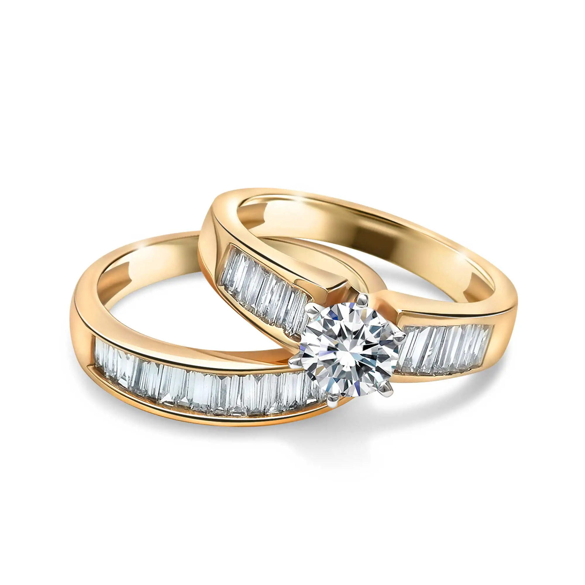 Bridal Set Engagement Ring And Wedding Band