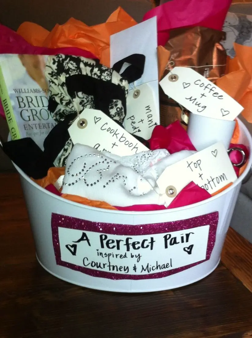 Bridal Shower Gift Perfect Pairs Basket All The Gifts for ...
