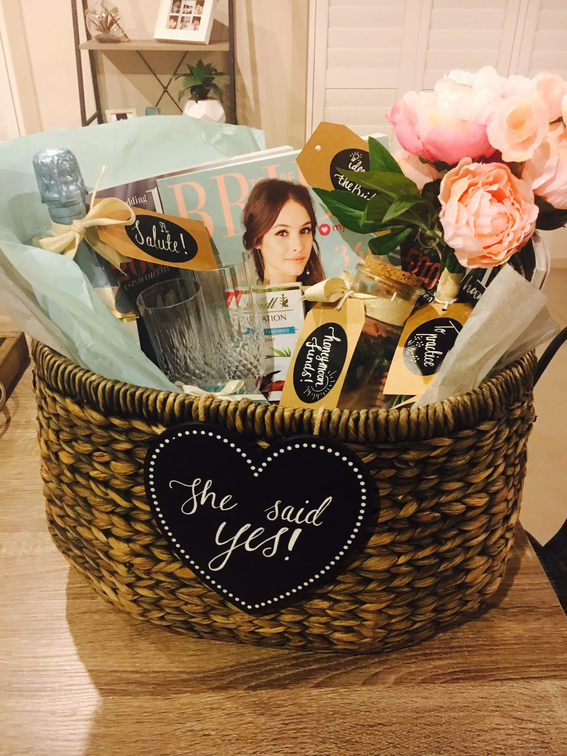 BRIDE TO BE HAMPER!! I made this hamper for my wonderful ...