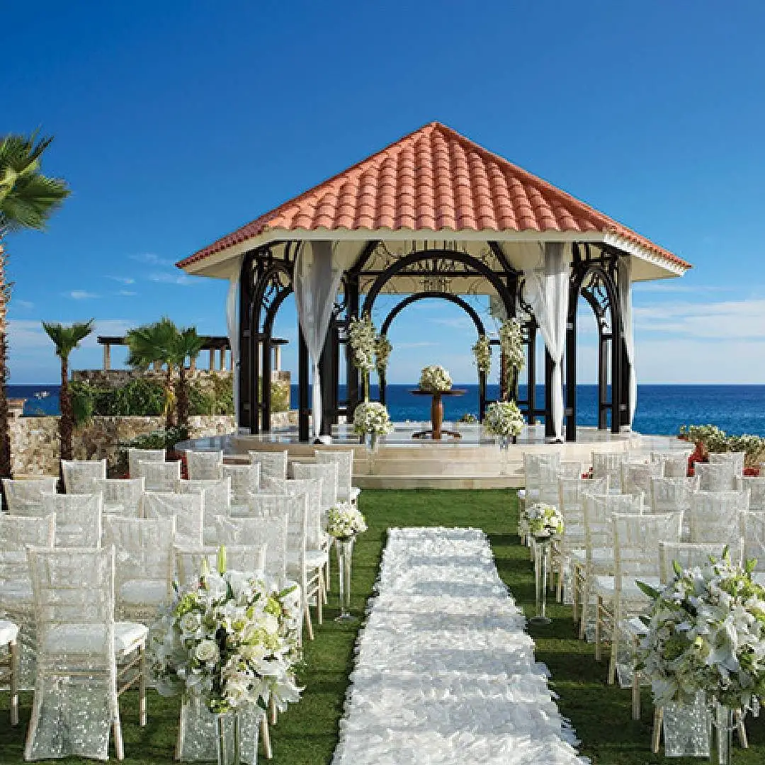 Check out the wedding gazebo at Secrets Puerto Los Cabos.