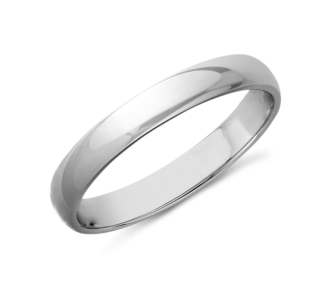 Classic Wedding Ring in Platinum (3mm)