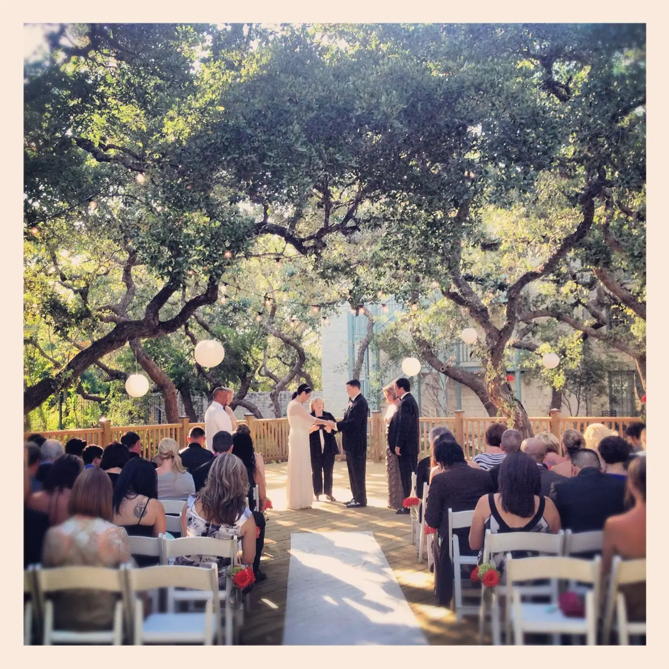 Courtyard Deck / Outdoor Ceremony / San Antonio Wedding and Reception ...