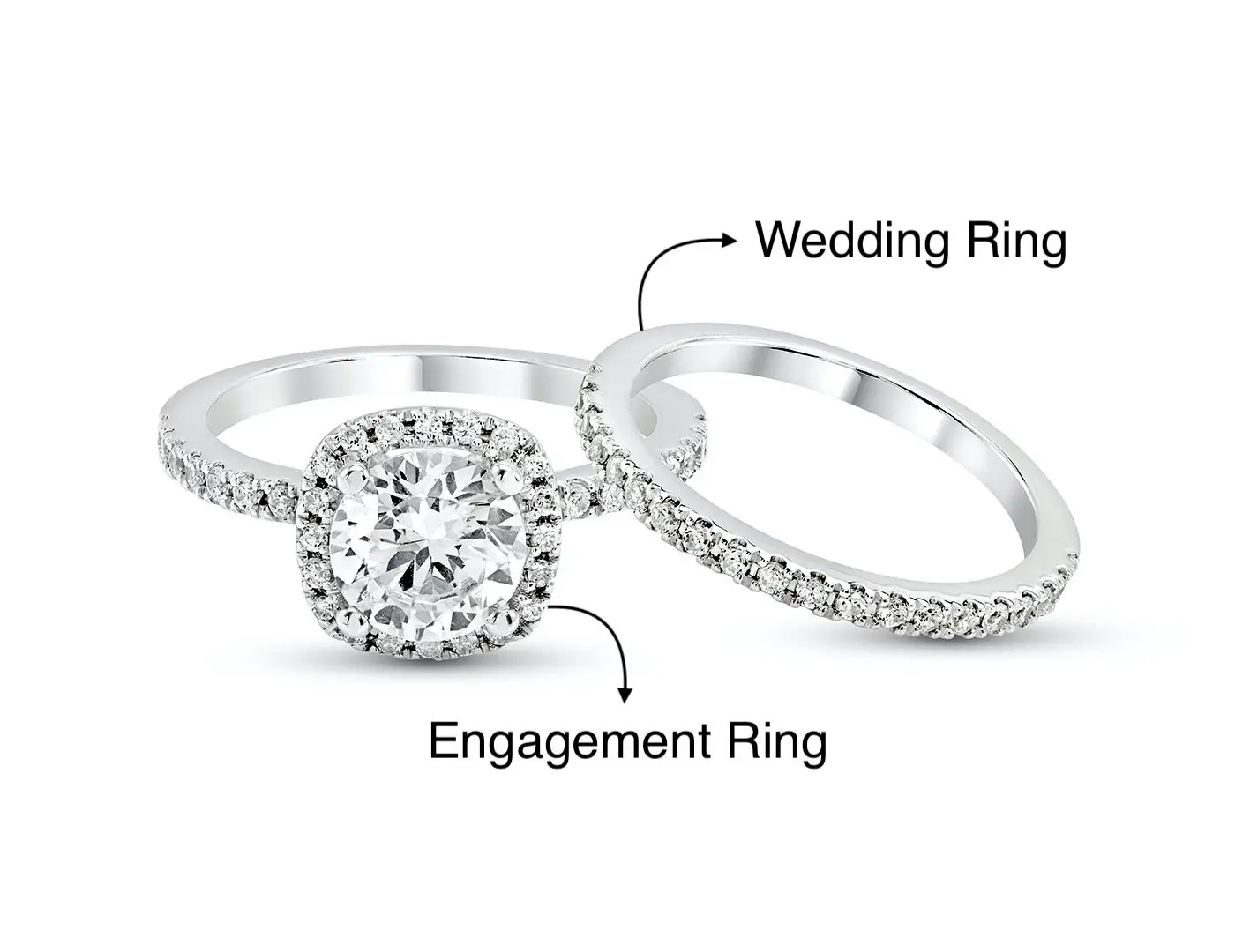 Difference between engagement ring and wedding ring