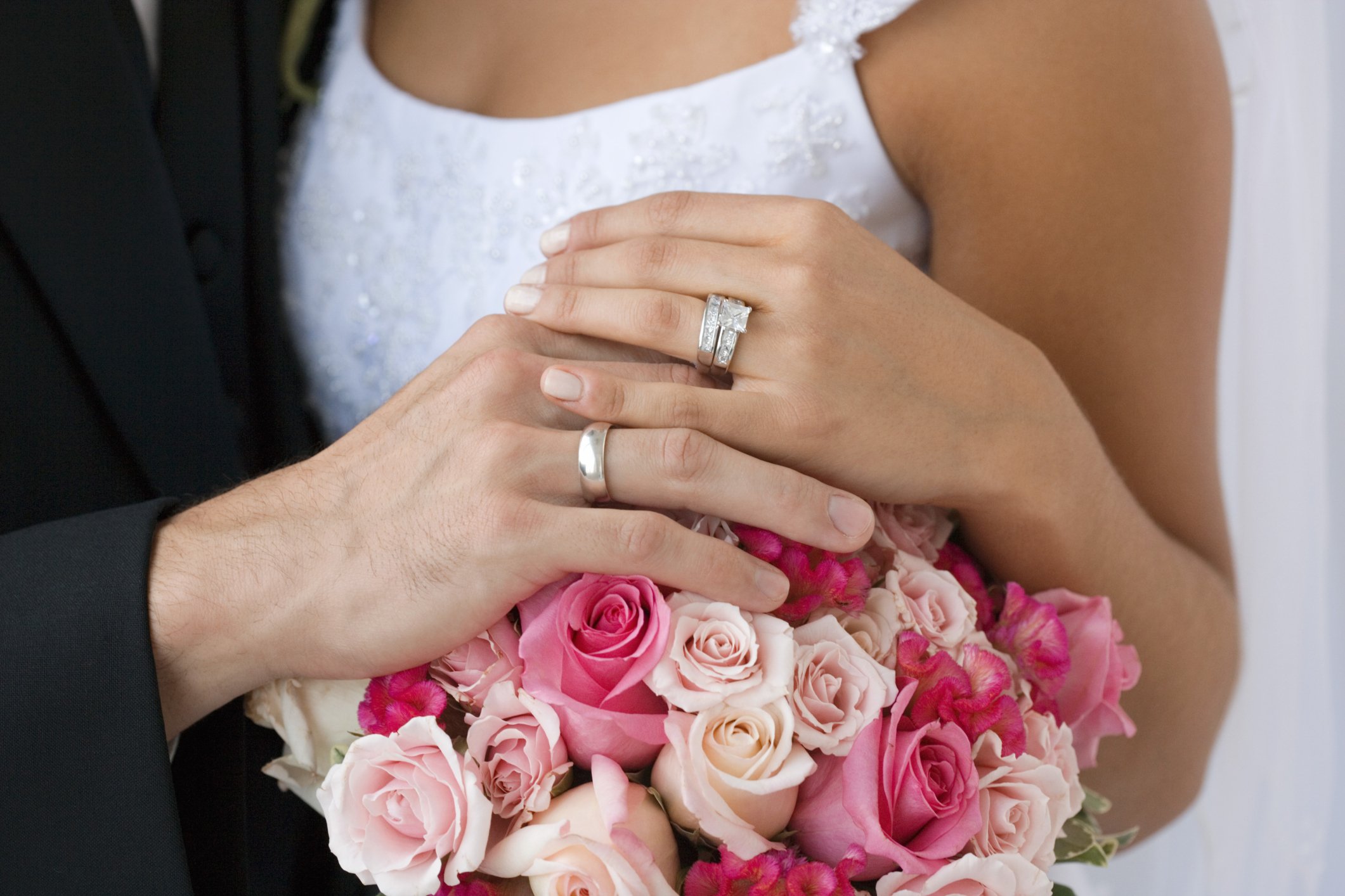 Does the Wedding or Engagement Ring go on first?