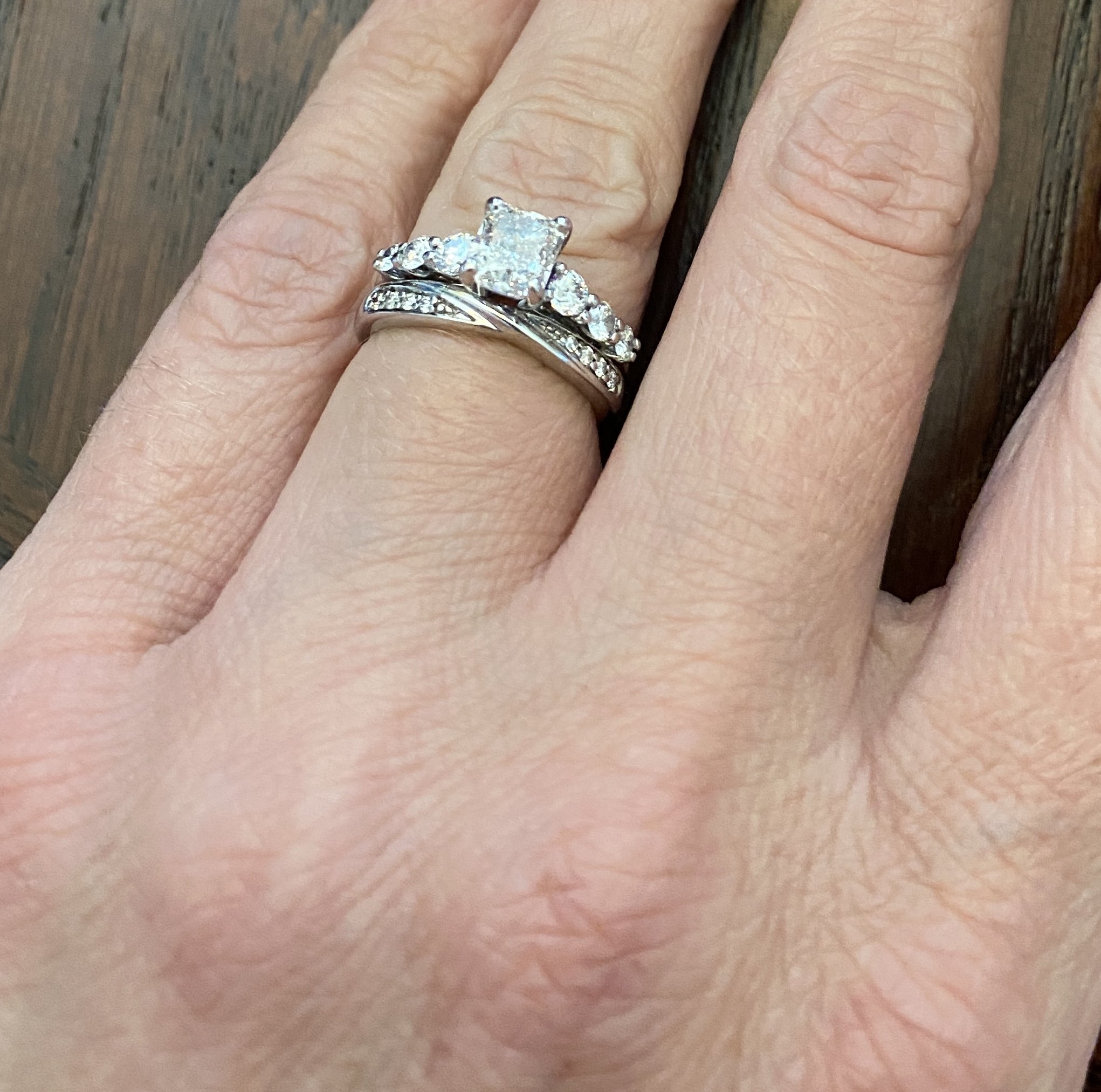 Engagement ring &  Wedding Band