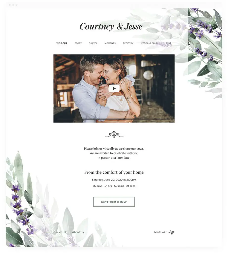Every Detail You Need to Include on Your Wedding Website