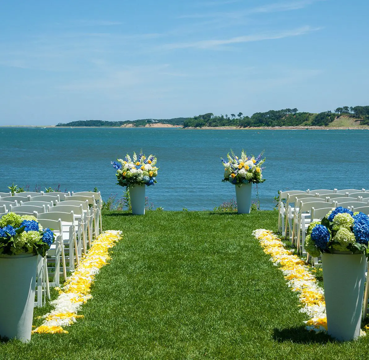 Expanded Grand Lawn #wequassett #capecod #weddings