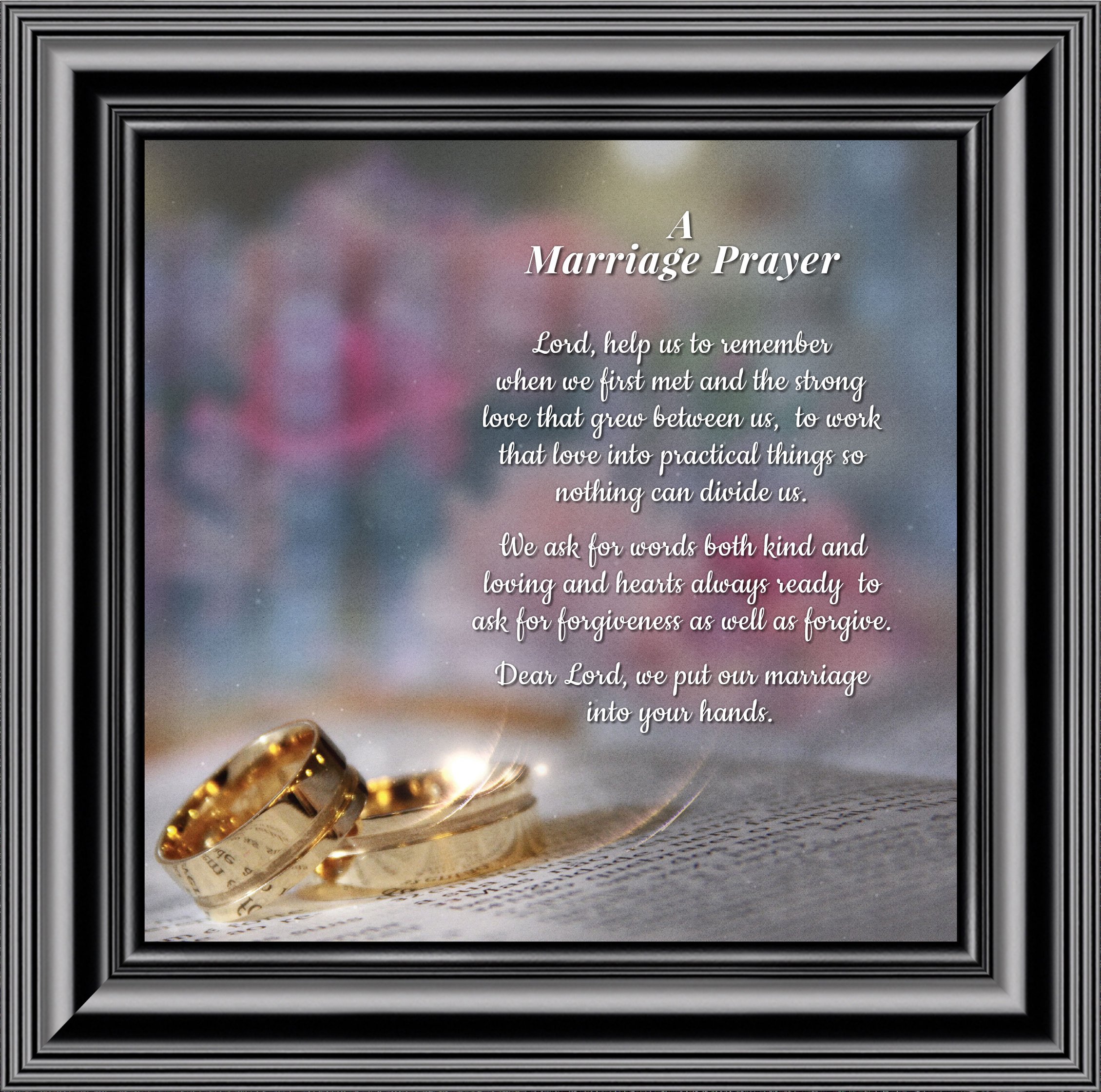 Framed Prayer for Your Marriage, Christian Wedding Gift for Bride and ...