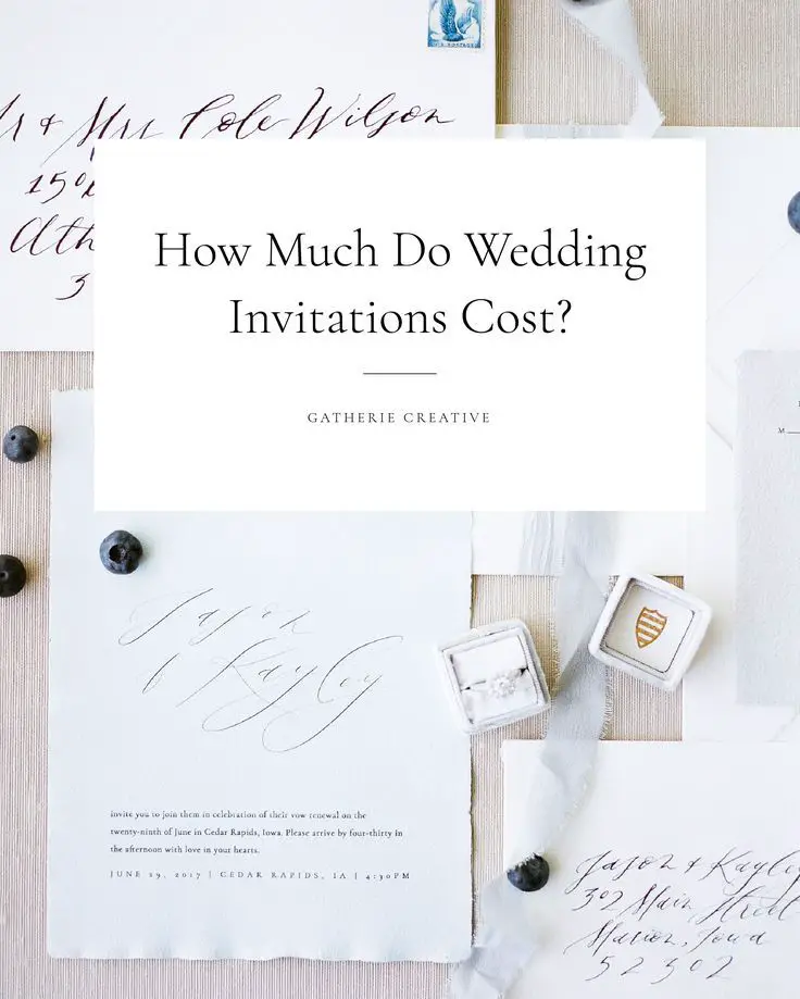 Gatherie Creative â HOW MUCH DO WEDDING INVITATIONS COST?