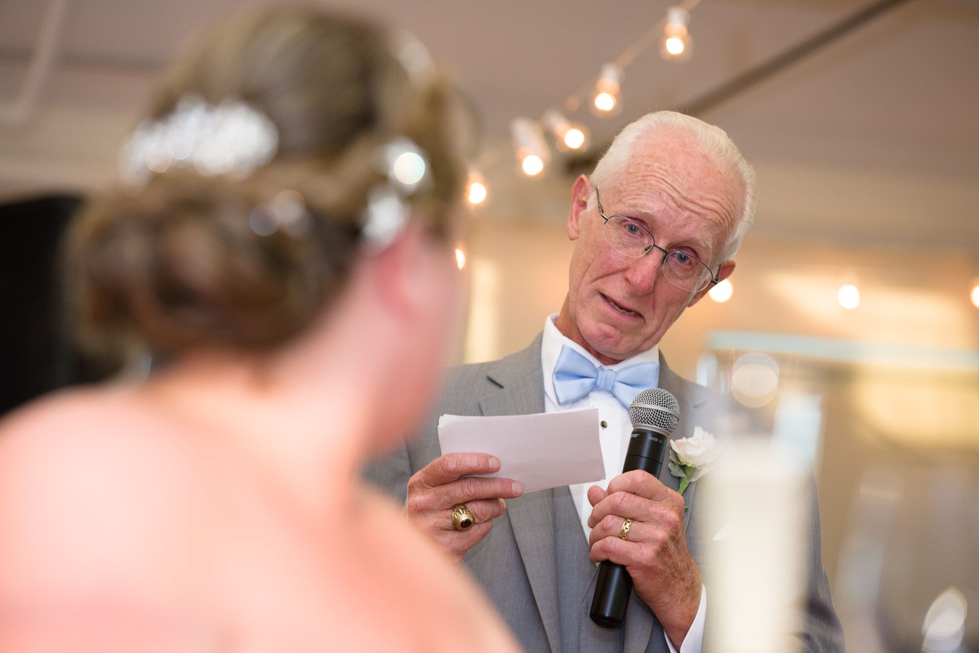 Get a shot of your dad giving his emotional toast with you (the bride ...