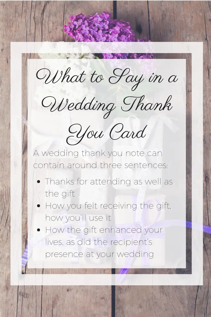 Got Writers Block? Heres What to Say in a Wedding Thank ...