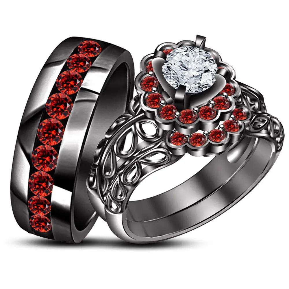 Gothic Wedding Rings His And Hers