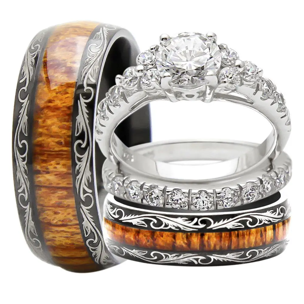 His And Hers Gothic Wedding Rings