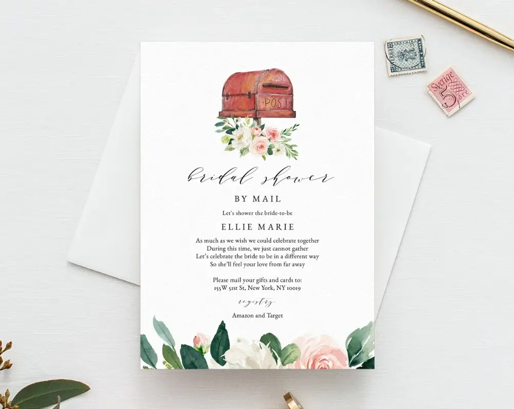 How Far In Advance To Mail Bridal Shower Invitations