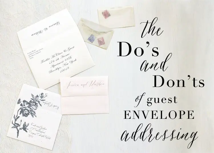 How To Address Your Wedding Invites