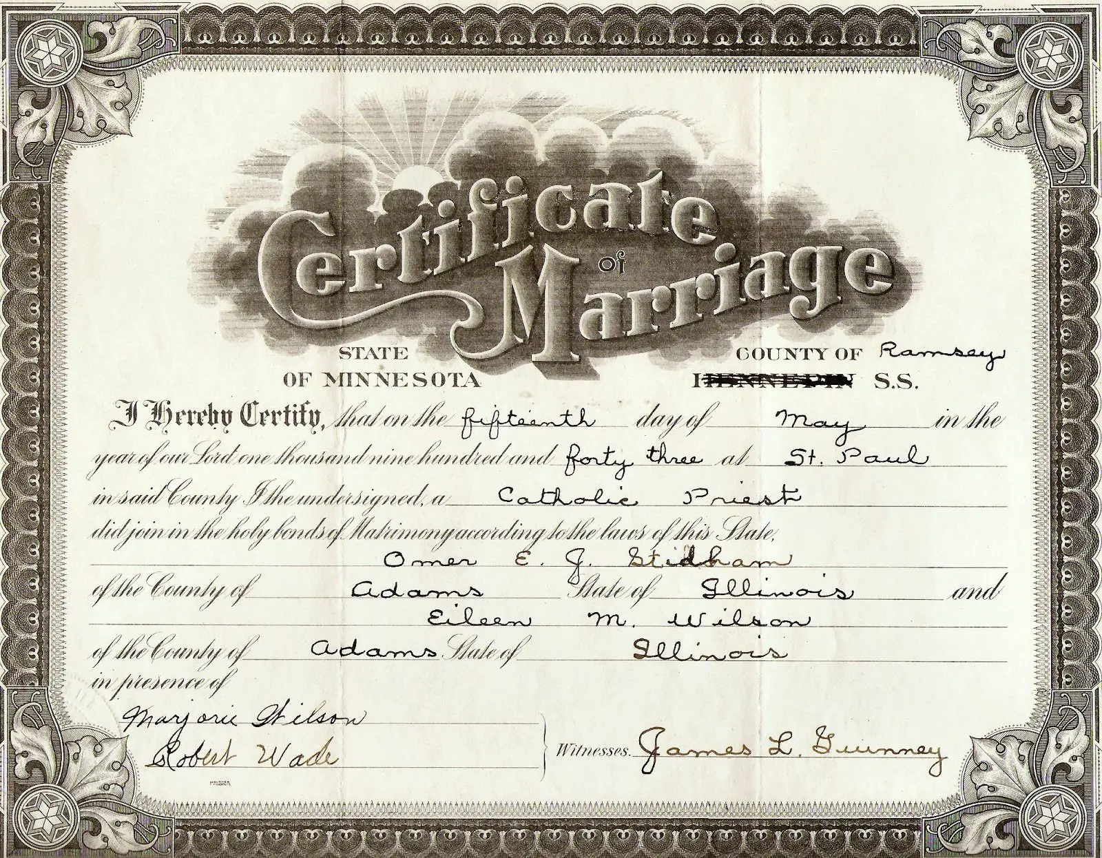 Illinois Marriage Records ~ Education