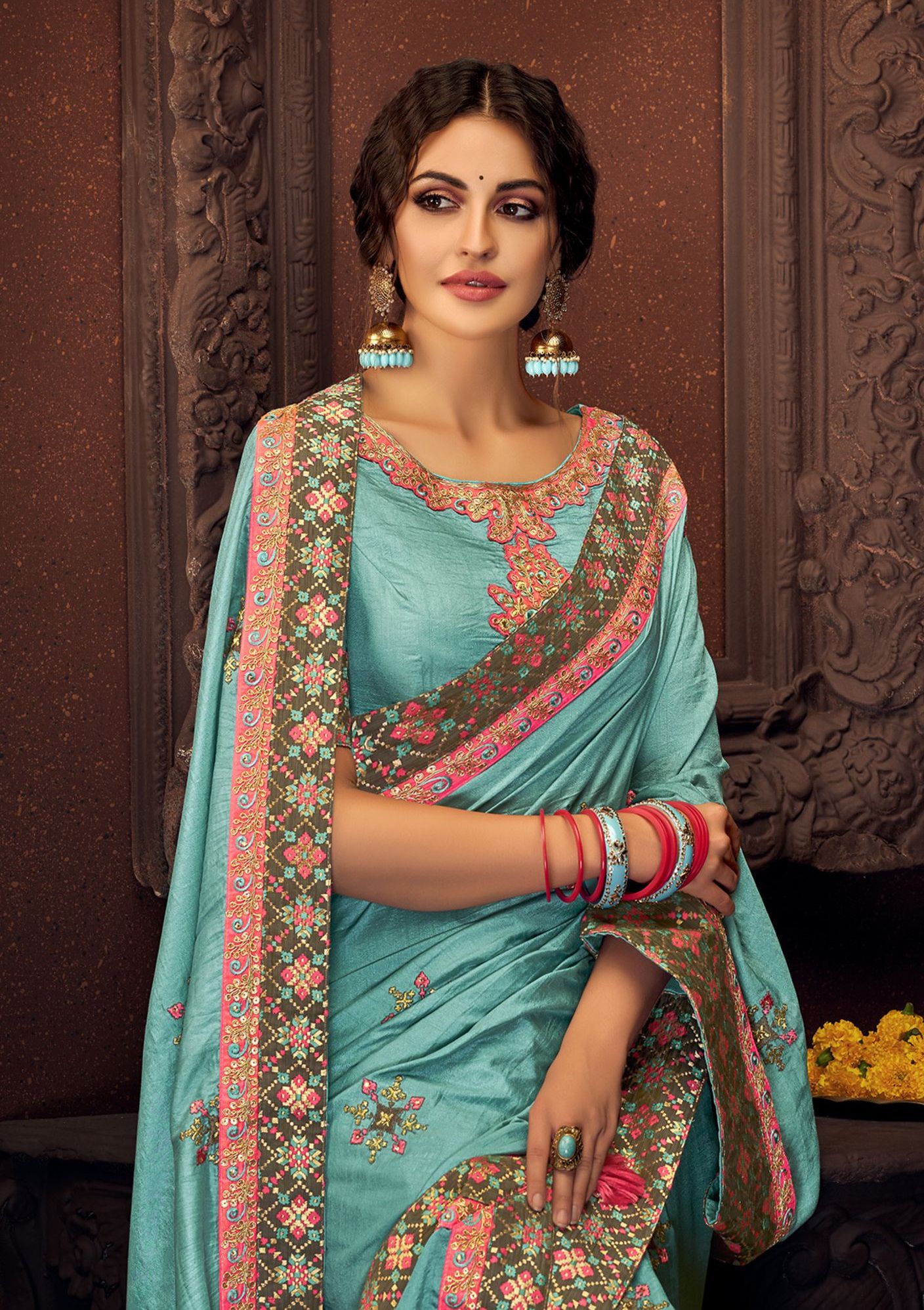 Indian wedding wear saree 13410
