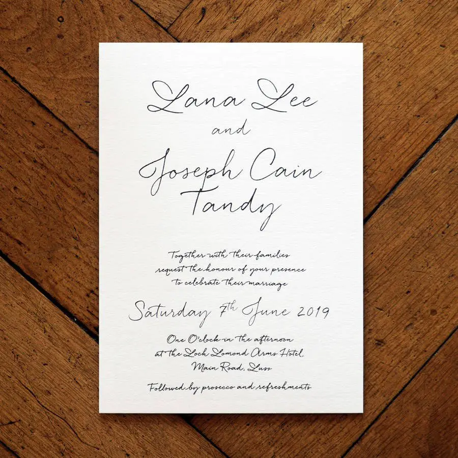 Love Letter Wedding Invitation Set And Save The Date By ...