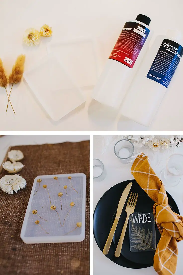 Make Your Own Acrylic Place Card with Dried Florals ...