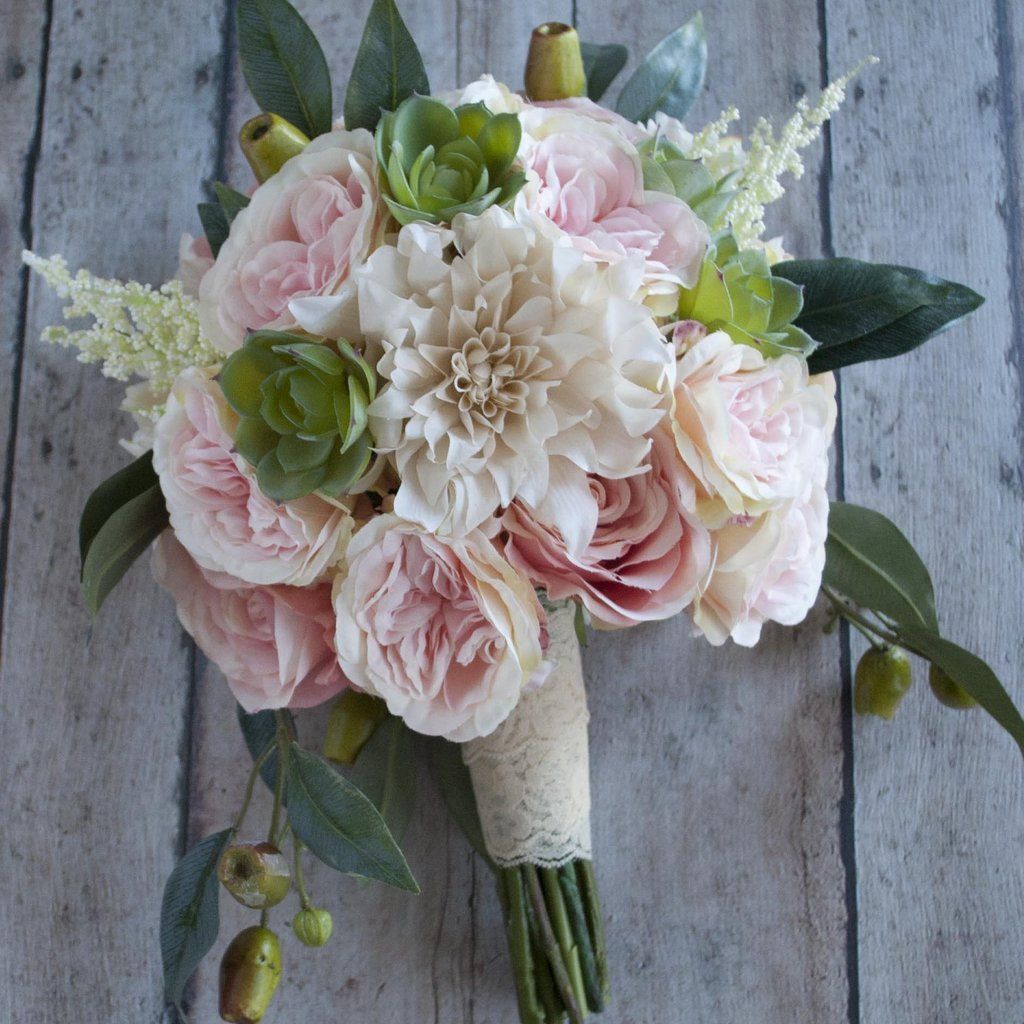 Make your own wedding bouquet with beautiful silk wedding ...