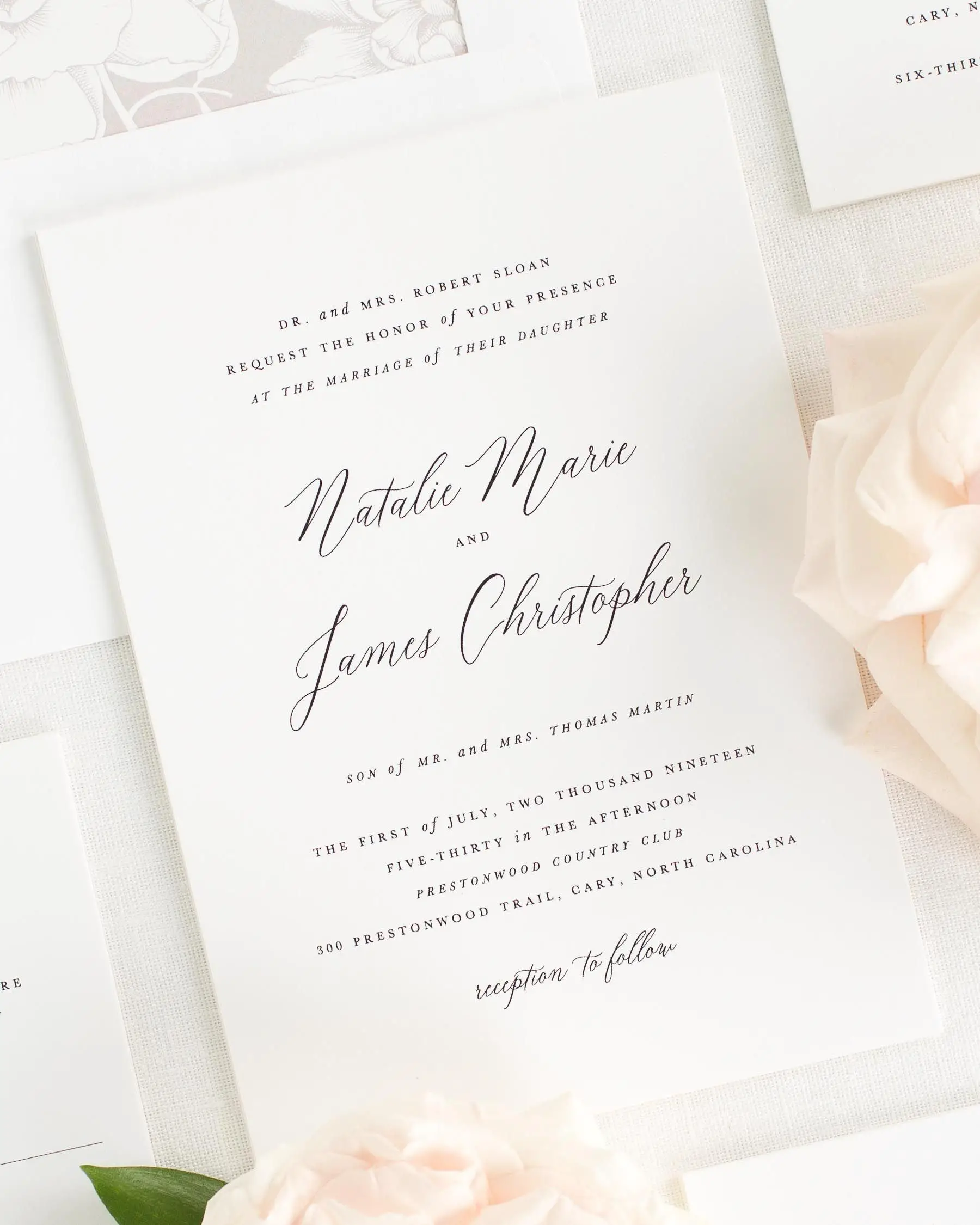 Many wedding event invitation companies can offer a choice of templates ...