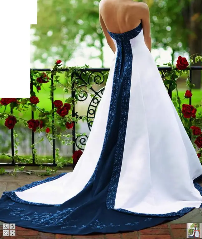 Midnight Blue Wedding Dress
