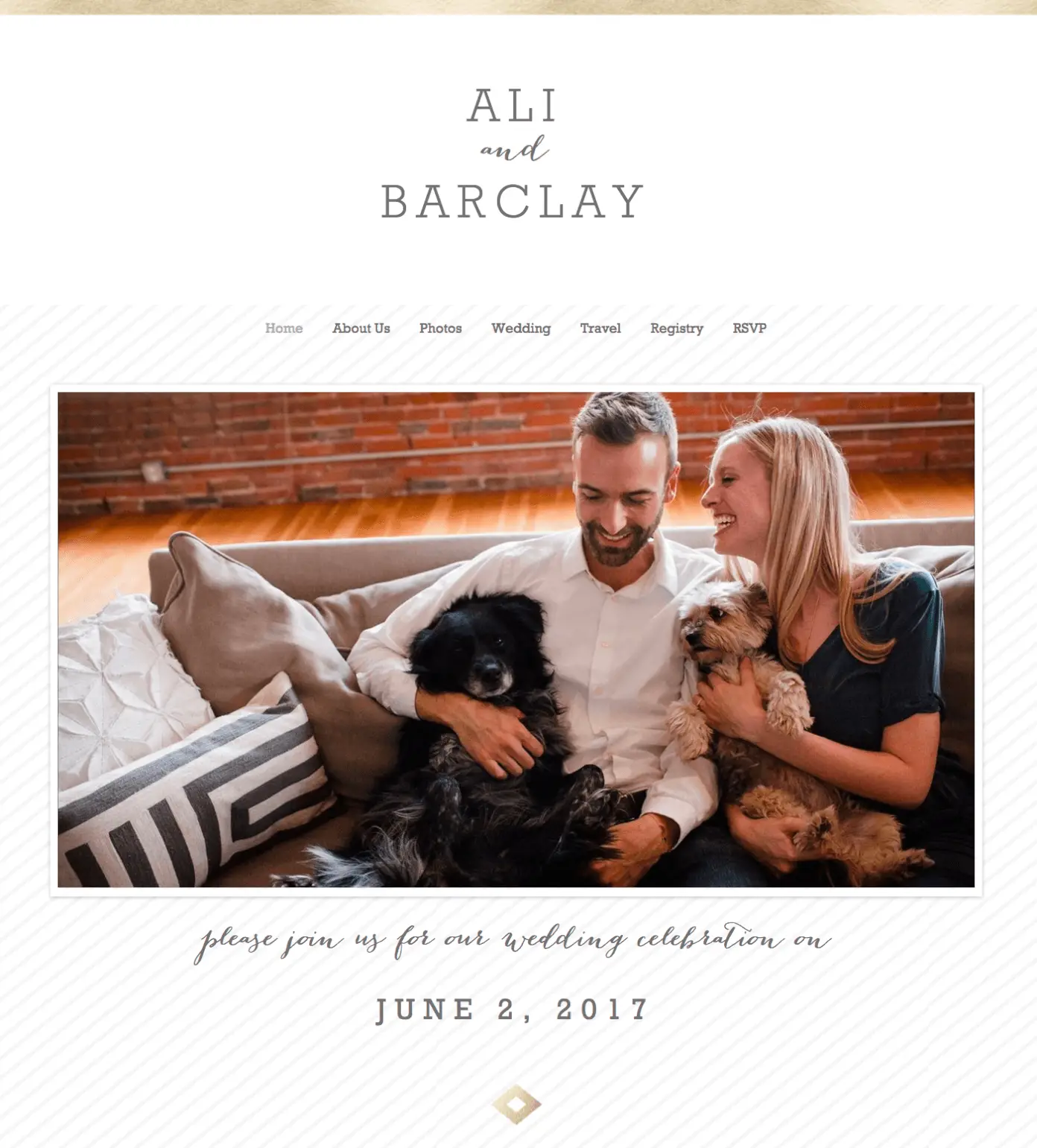 Our Wedding Website From Minted